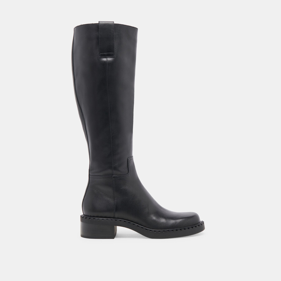 glory h2o stiefel aus schwarzem leder