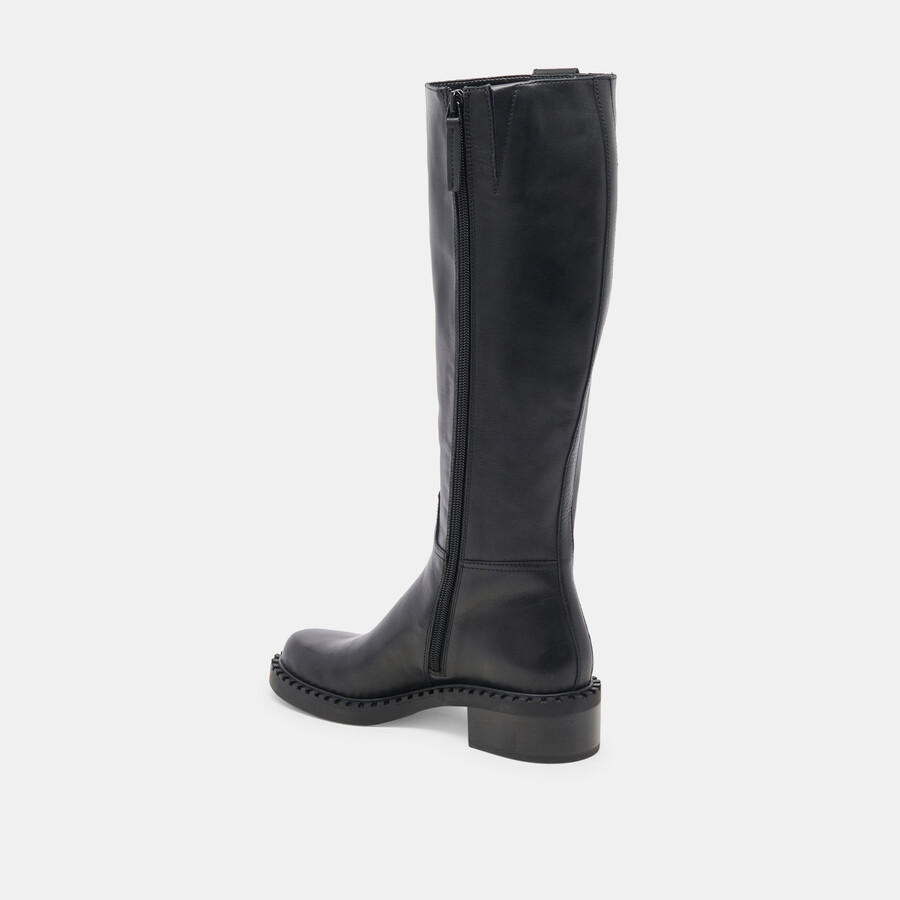 glory h2o stiefel aus schwarzem leder