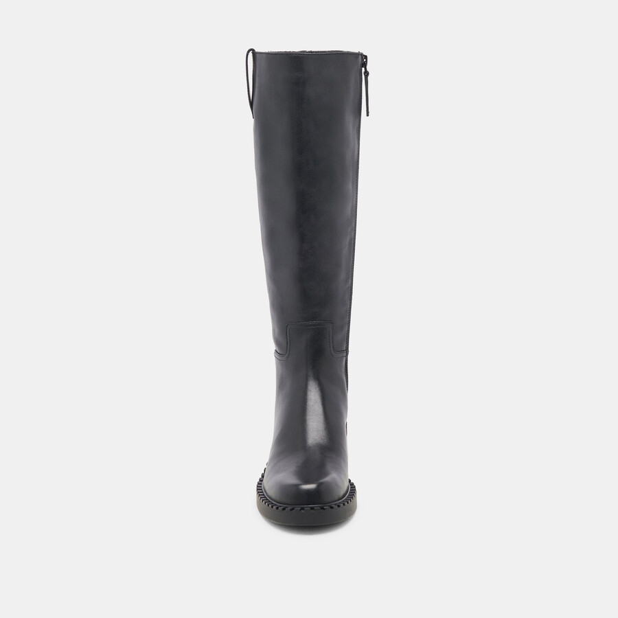 glory h2o stiefel aus schwarzem leder