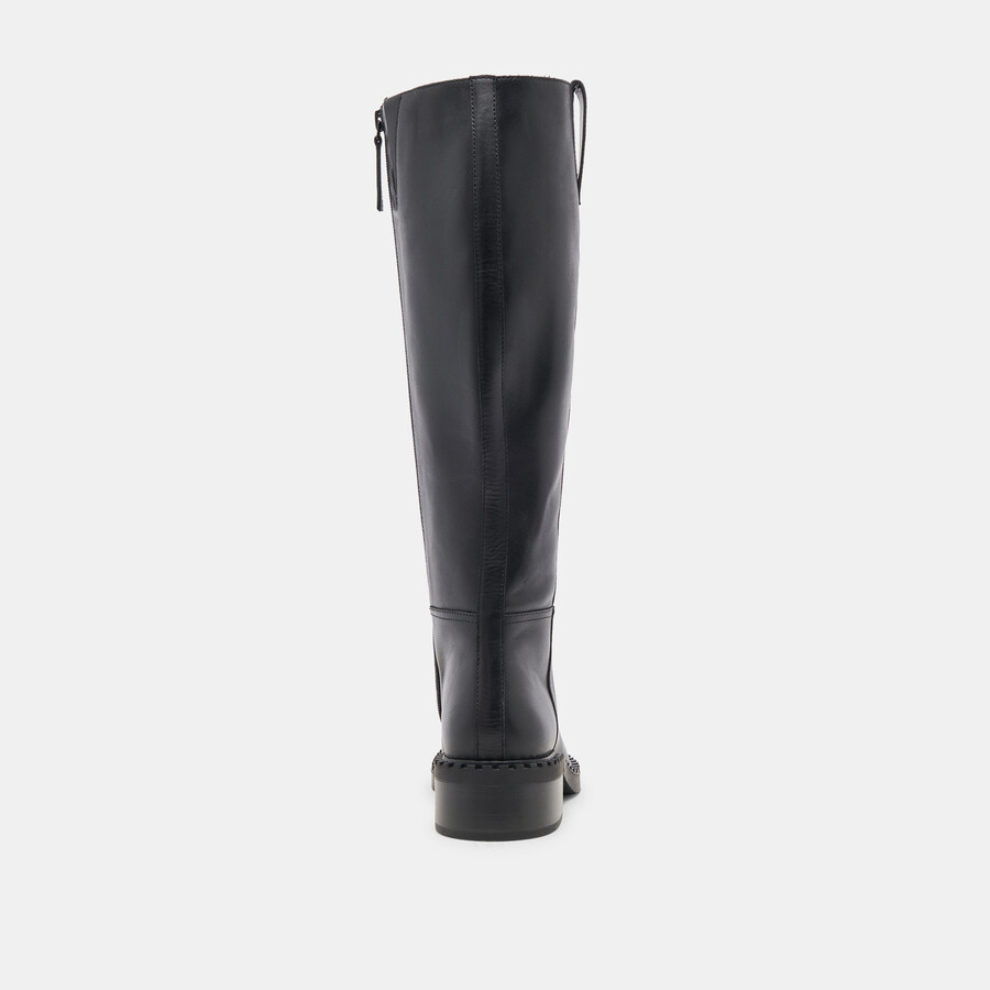 glory h2o stiefel aus schwarzem leder