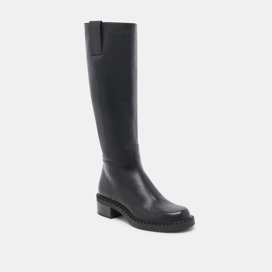 glory h2o stiefel aus schwarzem leder
