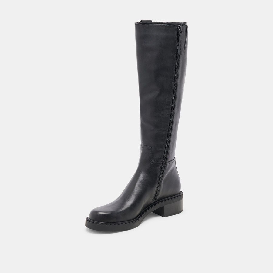 glory h2o stiefel aus schwarzem leder