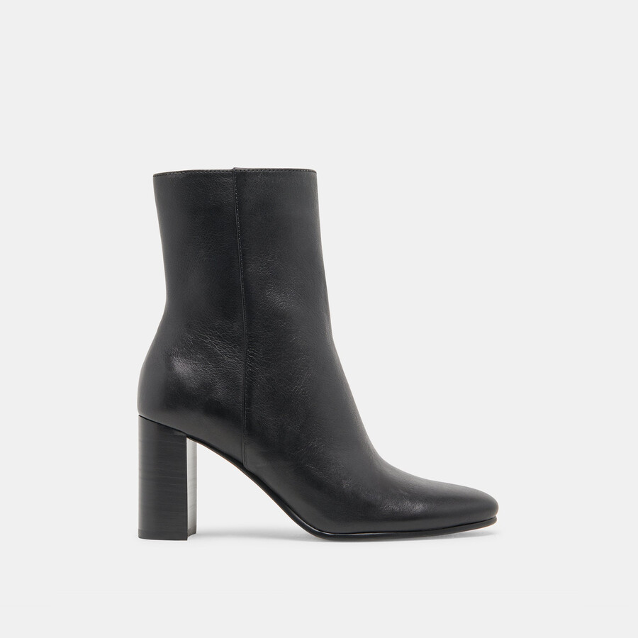 suzy stiefeletten aus schwarzem leder