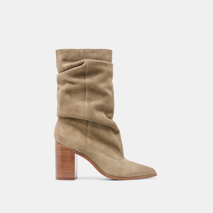 talina boots olive suede