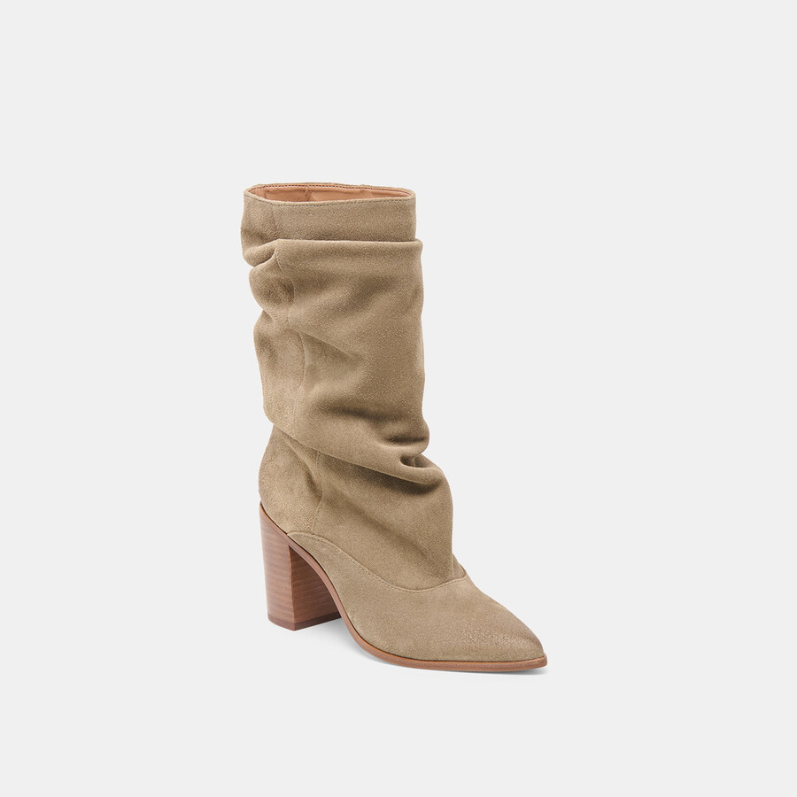 talina boots olive suede