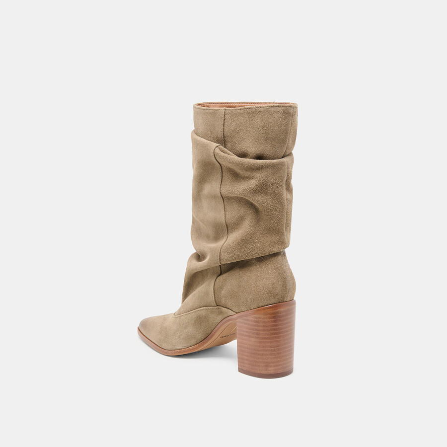 talina boots olive suede