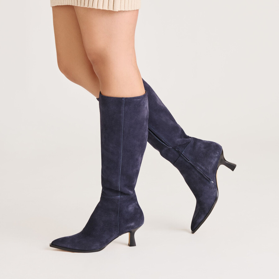 auggie boots navy wildleder