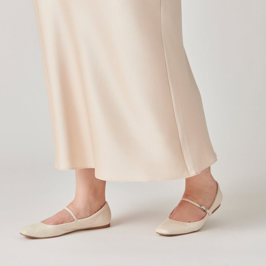 reyes weite ballerinas elfenbeinleder