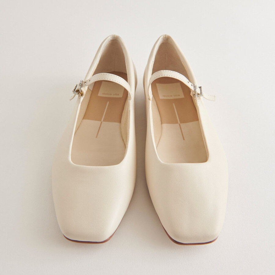 reyes weite ballerinas elfenbeinleder