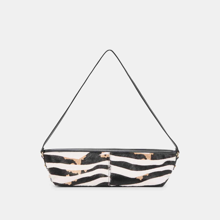 savaii schultertasche aus zebra-kalbsleder