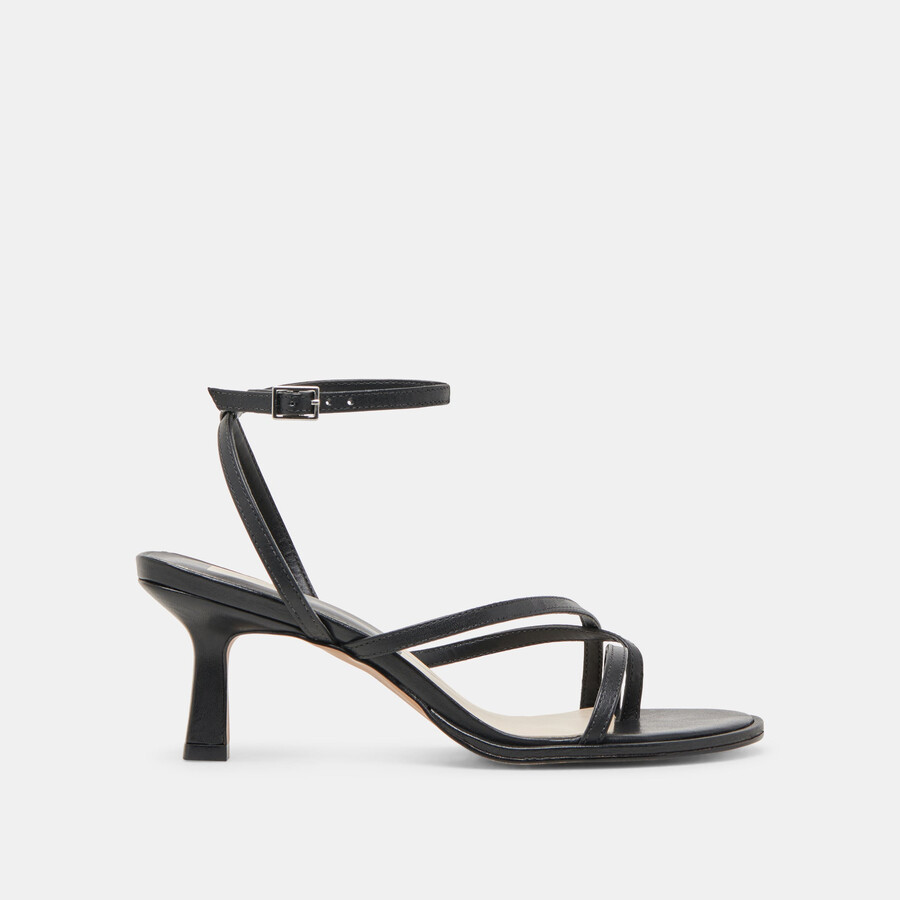 morah heels schwarzes leder