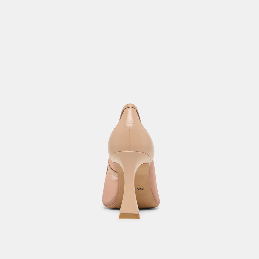 malory heels hellbraunes mesh