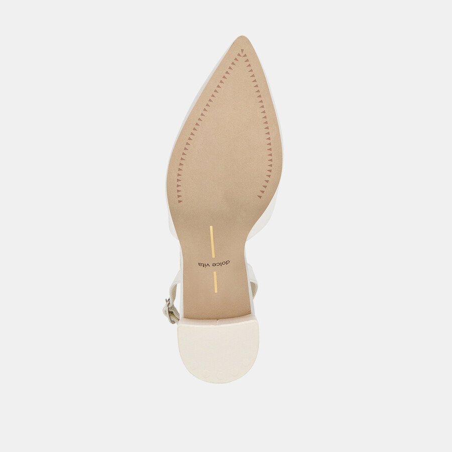 carel high heels aus echtem weißen satin