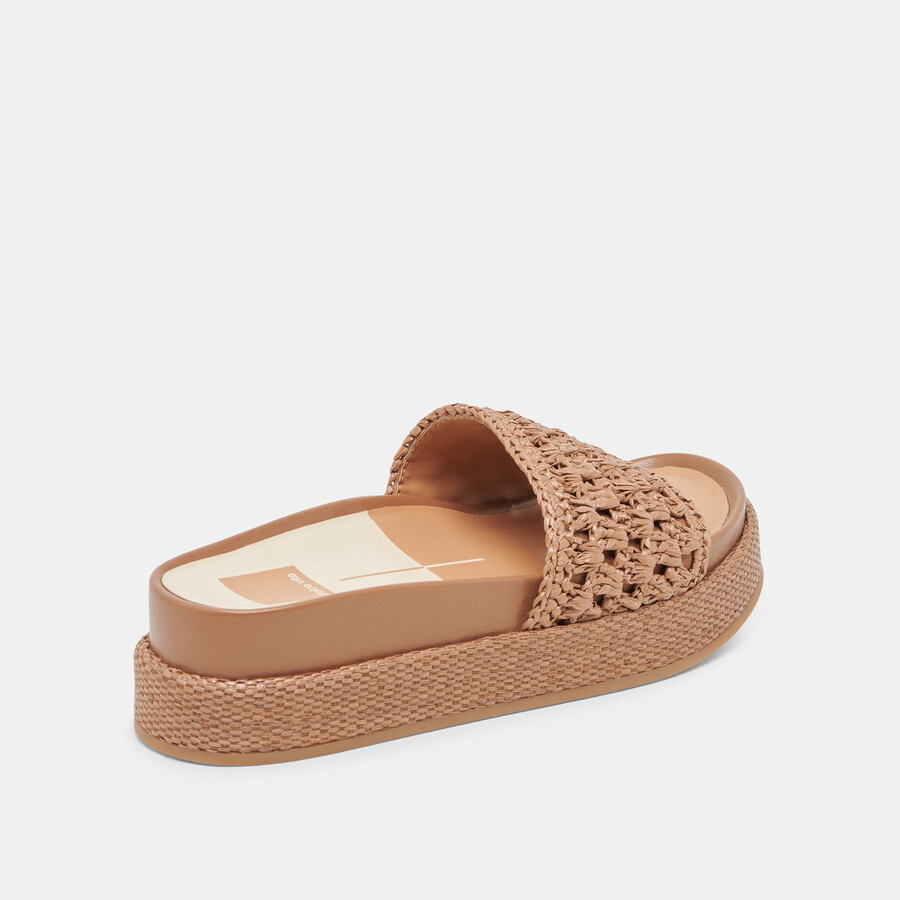 sidona sandalen braun raffia