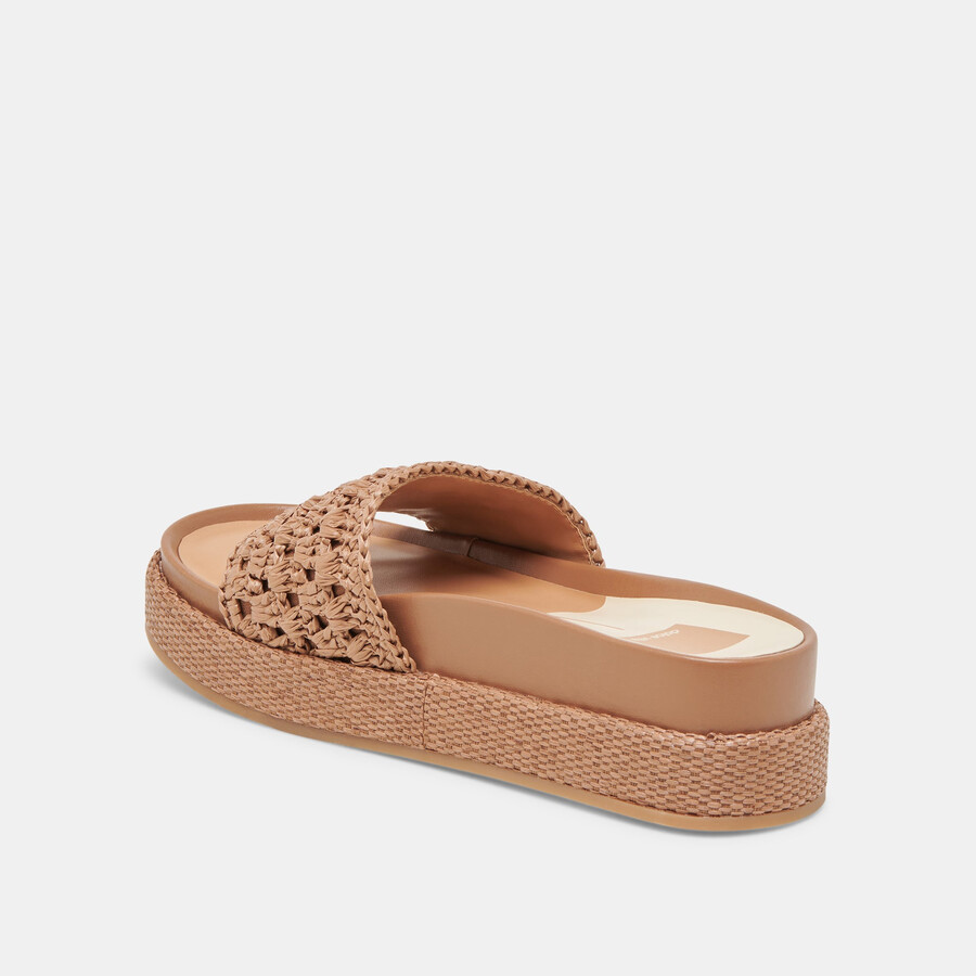 sidona sandalen braun raffia