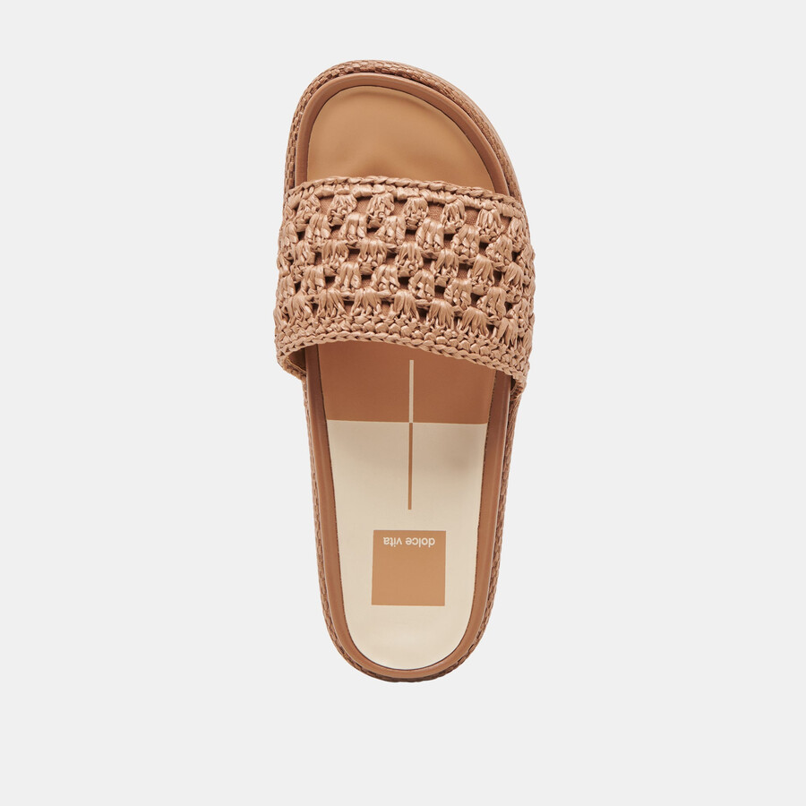 sidona sandalen braun raffia