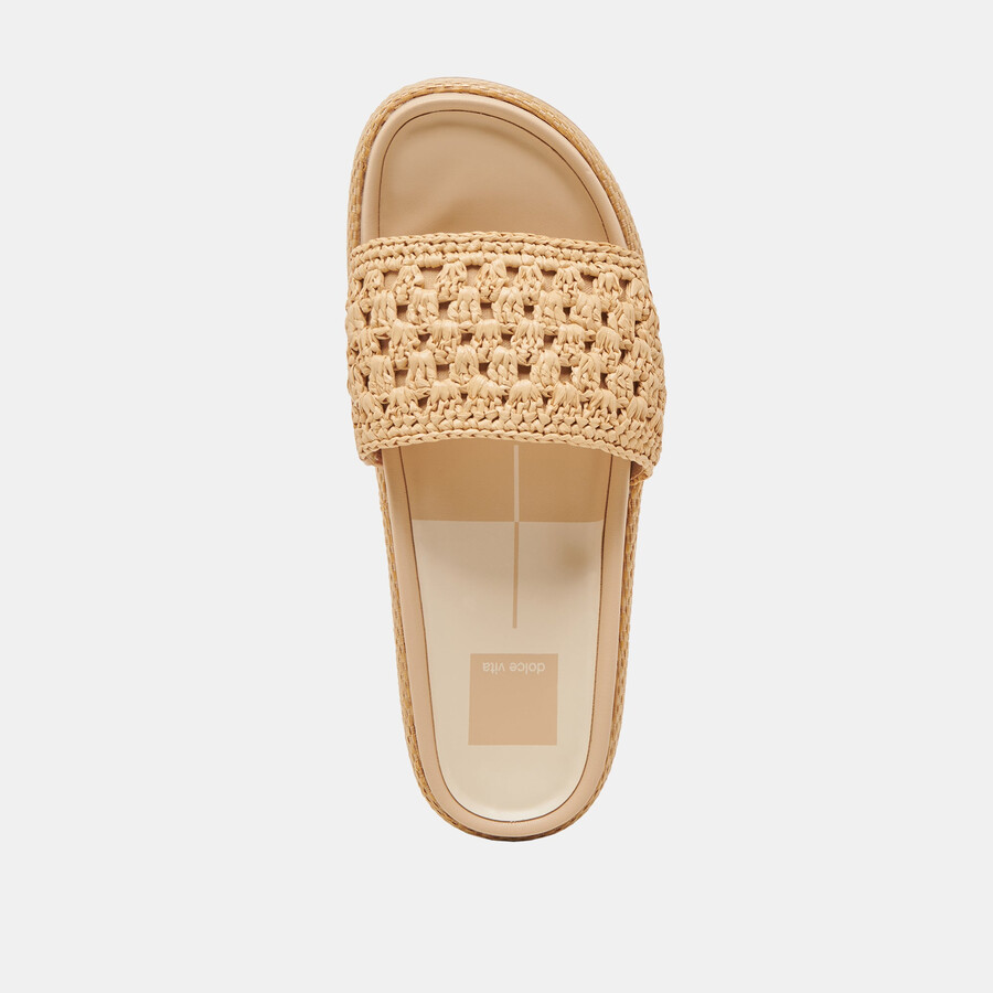 sidona sandalen hell natur raffia