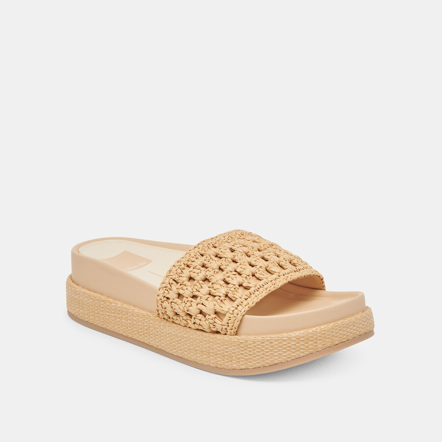 sidona sandalen hell natur raffia