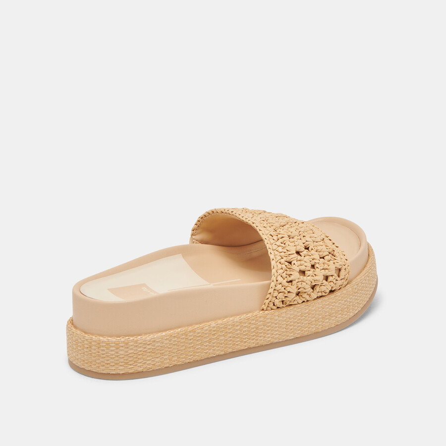 sidona sandalen hell natur raffia