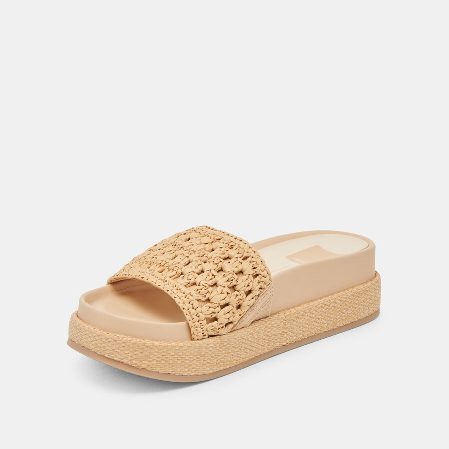 sidona sandalen hell natur raffia