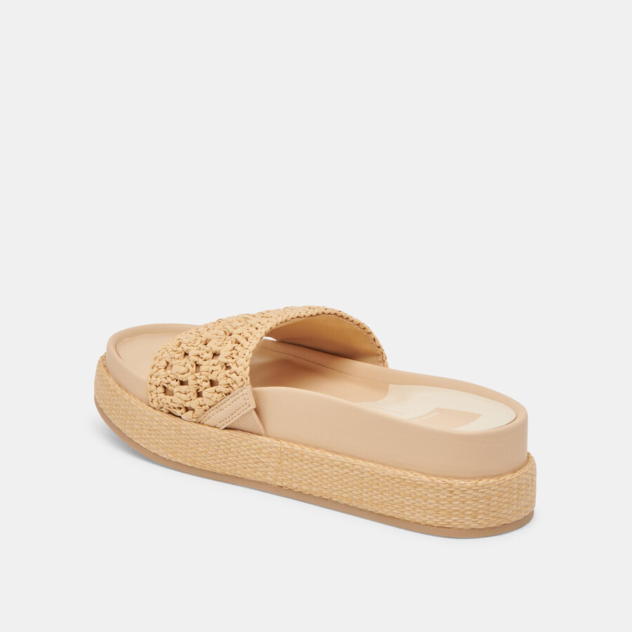 sidona sandalen hell natur raffia