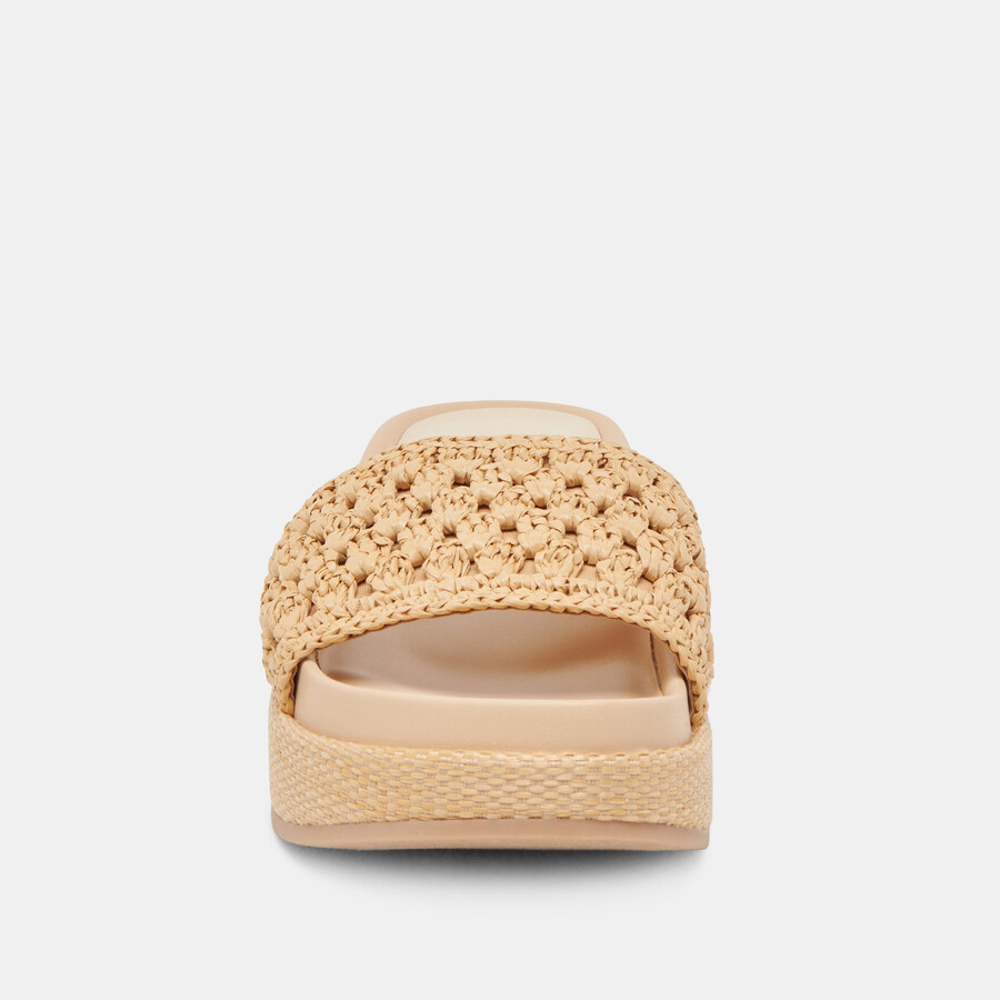 sidona sandalen hell natur raffia