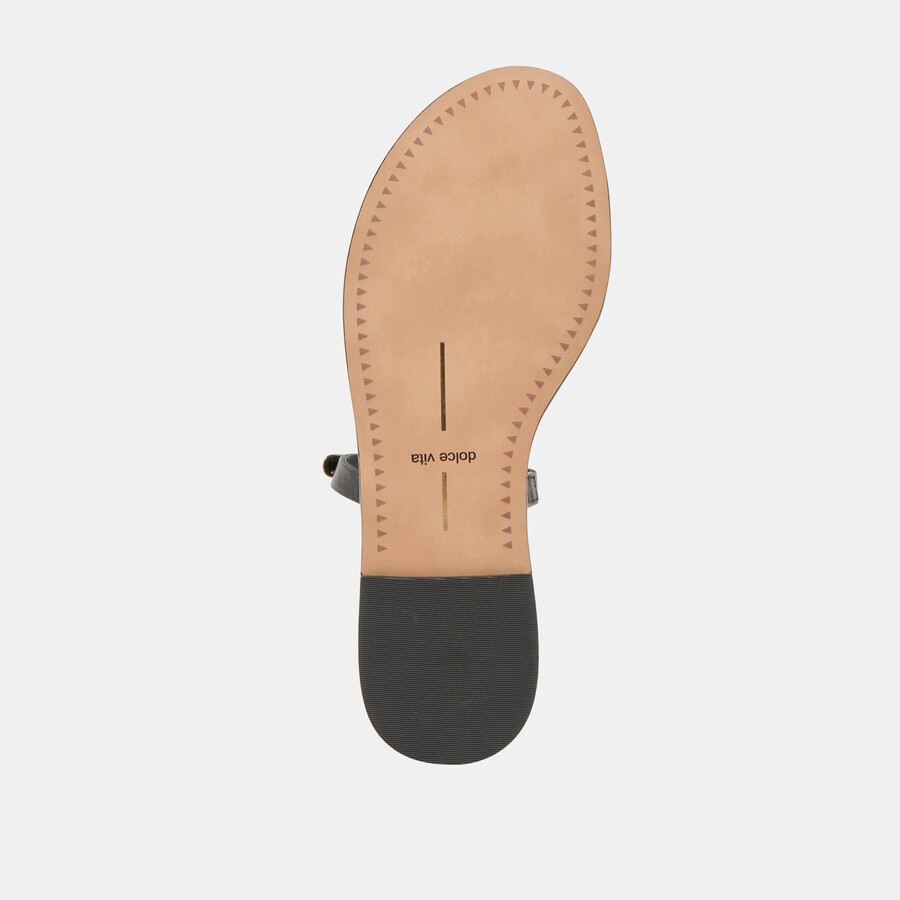 wink sandalen weit schwarz leder