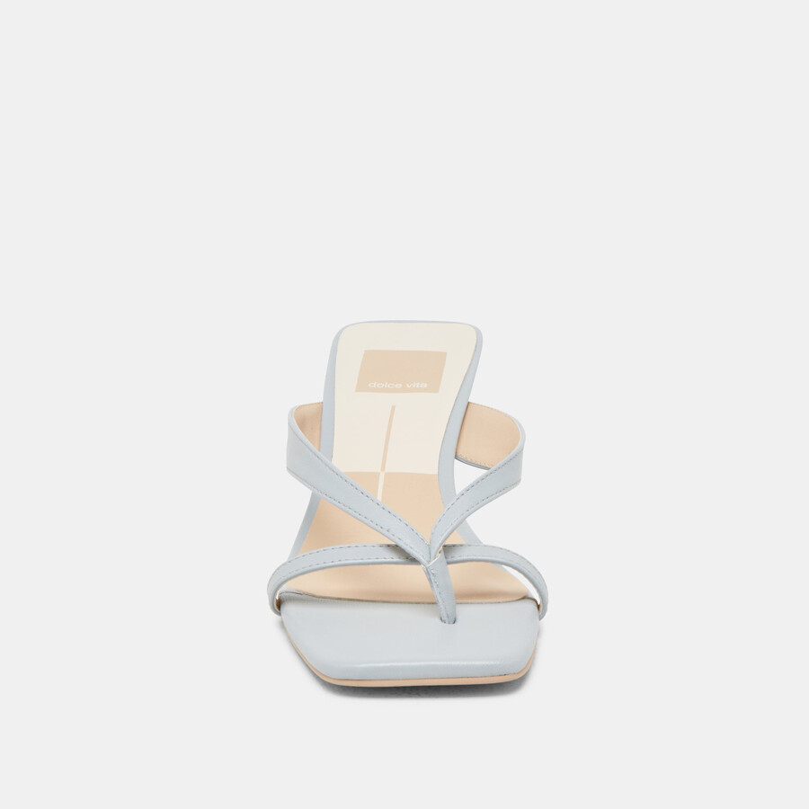 brevel wide heels hellblaues leder