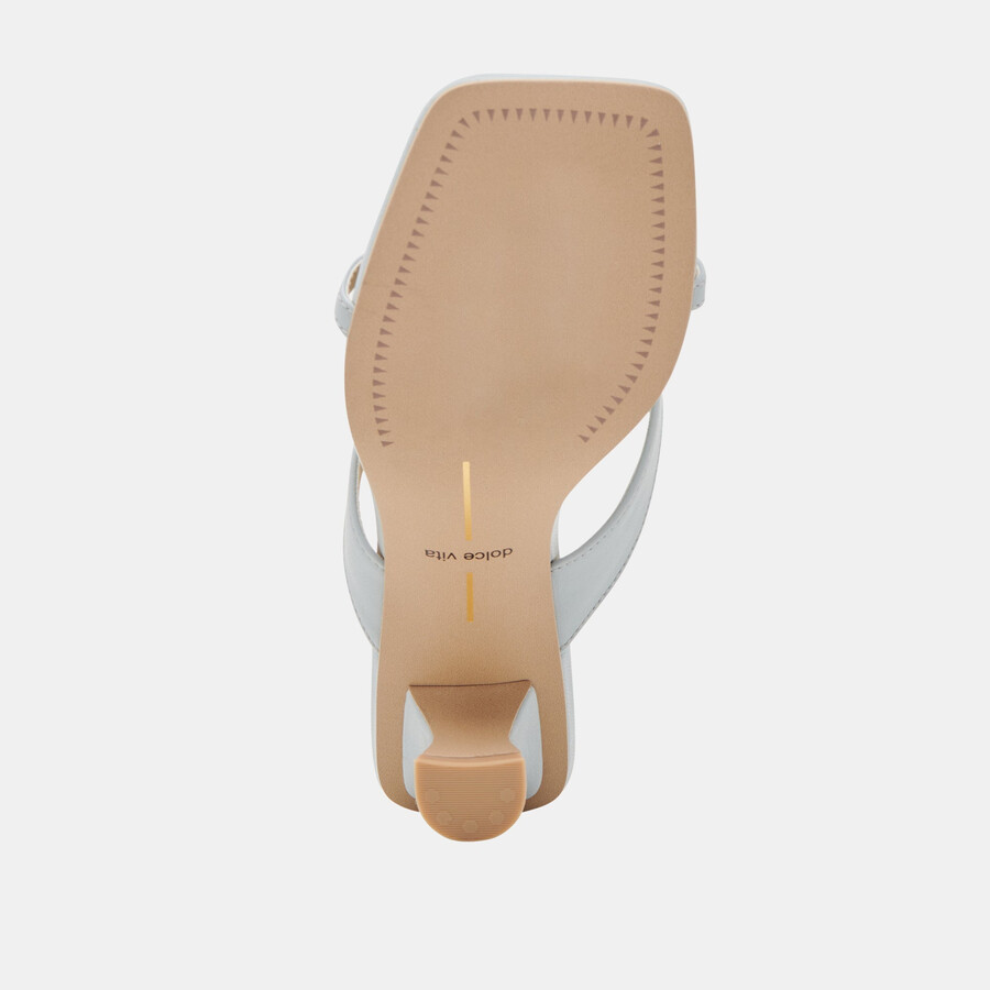 brevel wide heels hellblaues leder