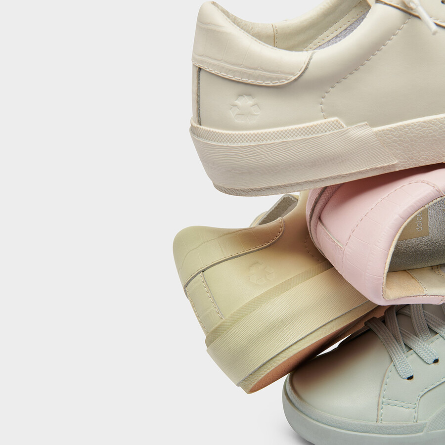 zina 360 sneakers weiß recyceltes leder