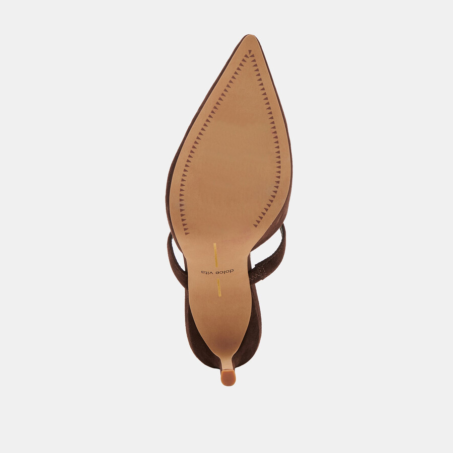 kanika heels dunkelbraunes wildleder