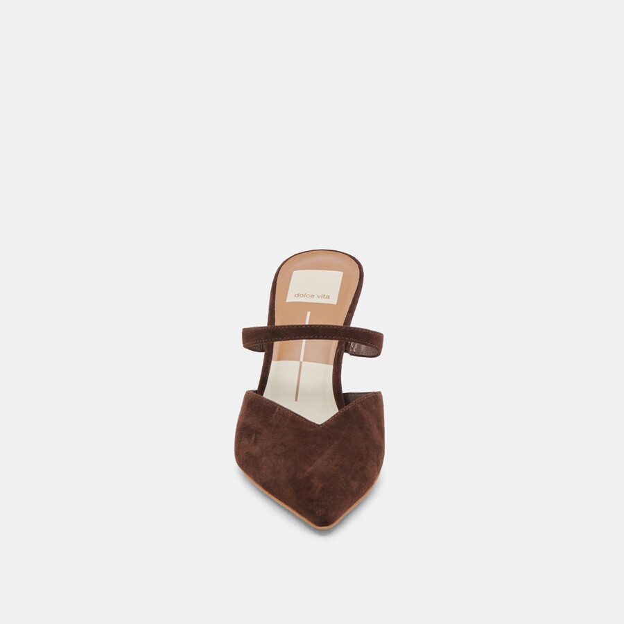 kanika heels dunkelbraunes wildleder