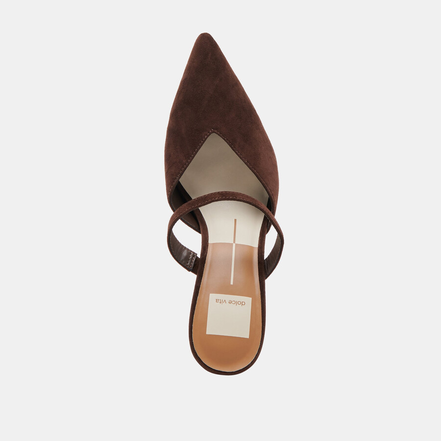 kanika heels dunkelbraunes wildleder